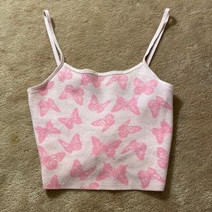 La hearts/PacSun cropped tank top